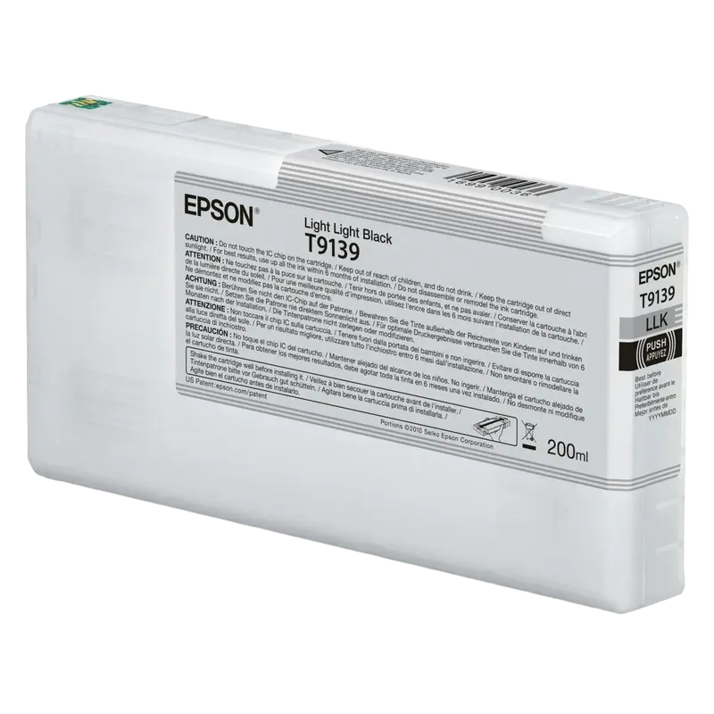 Cartuș cerneală Epson T9139, Light Light Black, 200ml