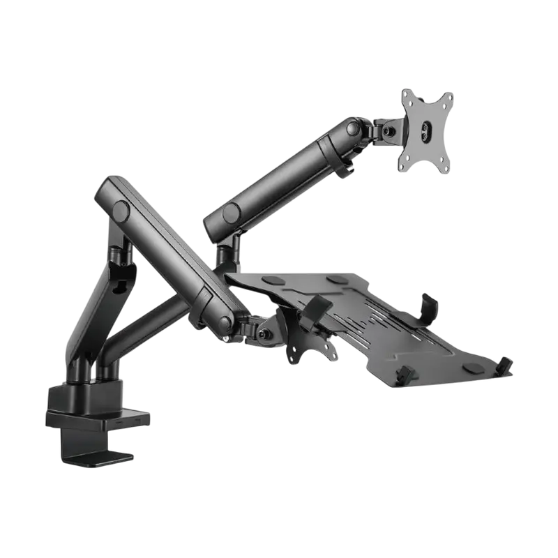 Table/desk 1-display & notebook mounting "MA-DA-02" Gembird, (rotate,tilt,swivel), 17”-32”,up to 8 k