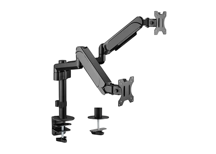 Suport de birou pentru 2 monitoare Gembird MA-DA2P-01, 17-32 inch, până la 9 kg