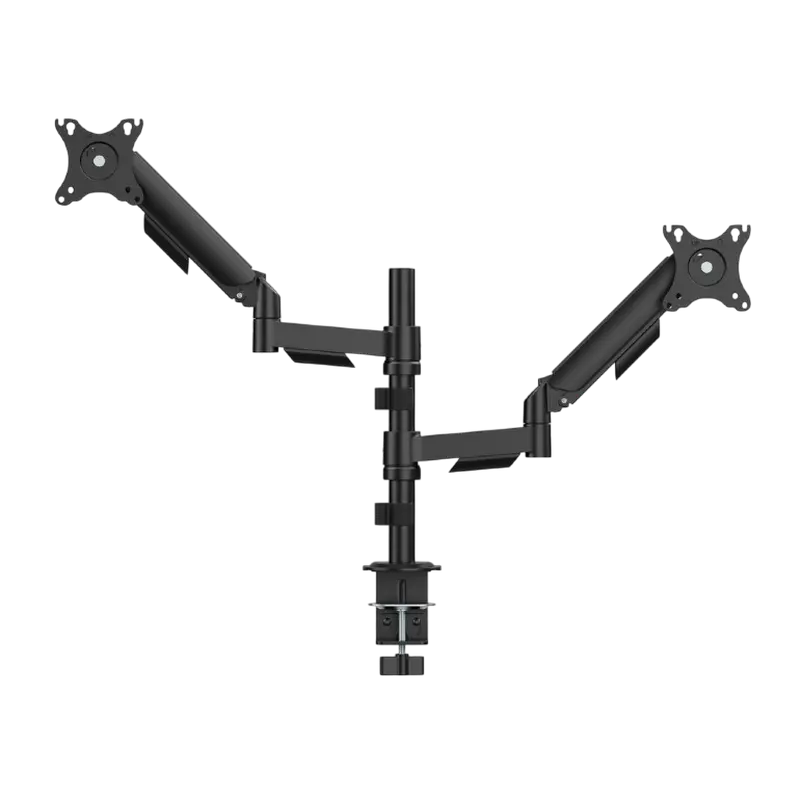 Table/desk 2-display mounting "MA-DA2P-02" Gembird (rotate,tilt,swivel),17”-32”,up to 9 kg,VESA:75x7
