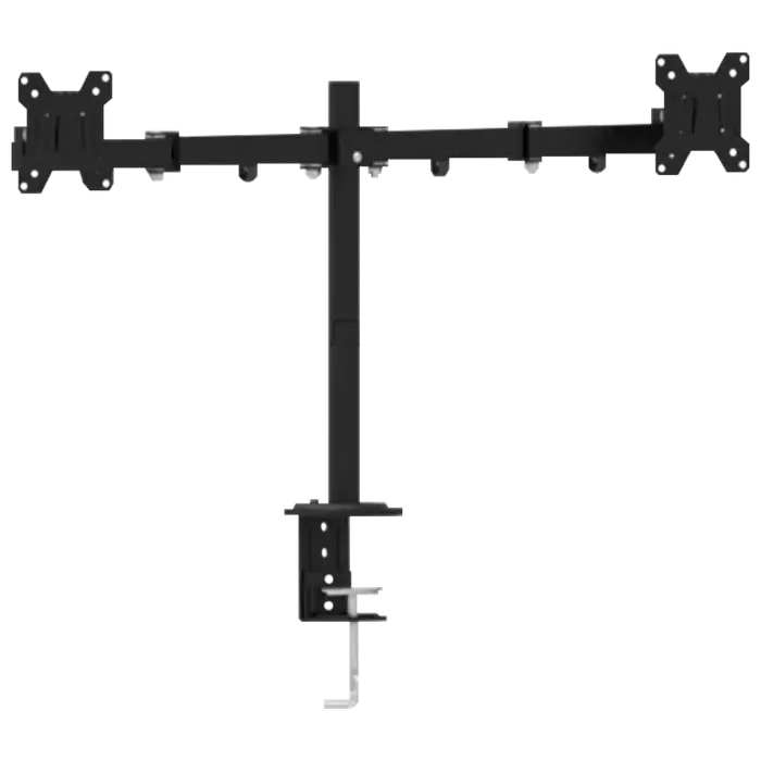 Table/desk stand for 2 monitors Gembird MA-DF2-01, 13"-27", max.7kg, VESA: 75x75, 100x100