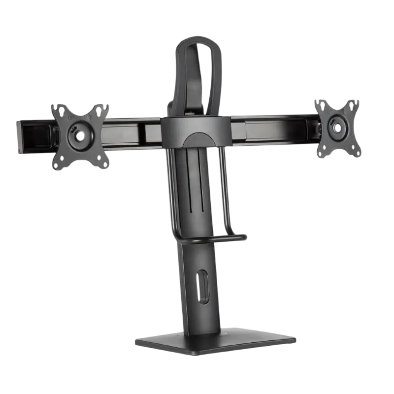 Table/desk stand for 2 monitors Gembird MS-D2-01, 17"-27", max.6kg, VESA: 75x75, 100x100