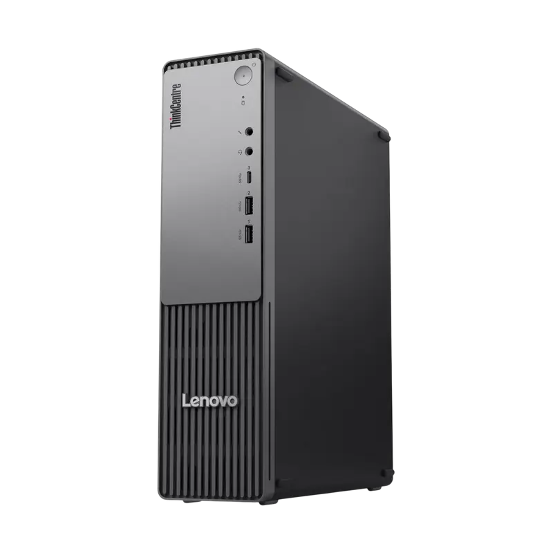 Desktop Lenovo ThinkCentre neo 55s Gen6 SFF Negru Ryzen 5 220 16GB 512GB SSD, vedere posterioară