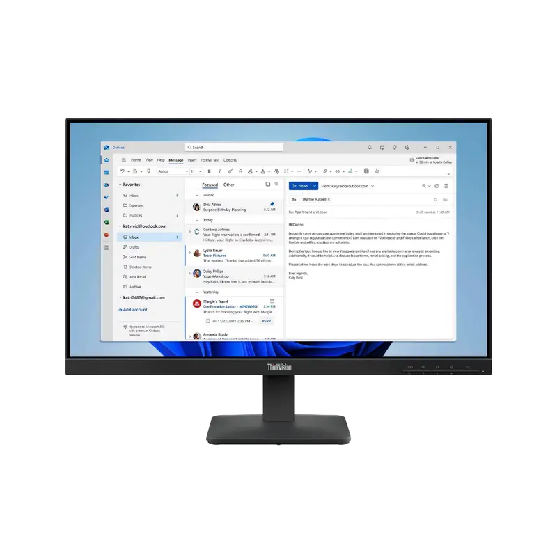 Lenovo ThinkVision S24-4e 23.8 inch 1920x1080 IPS 100Hz Black