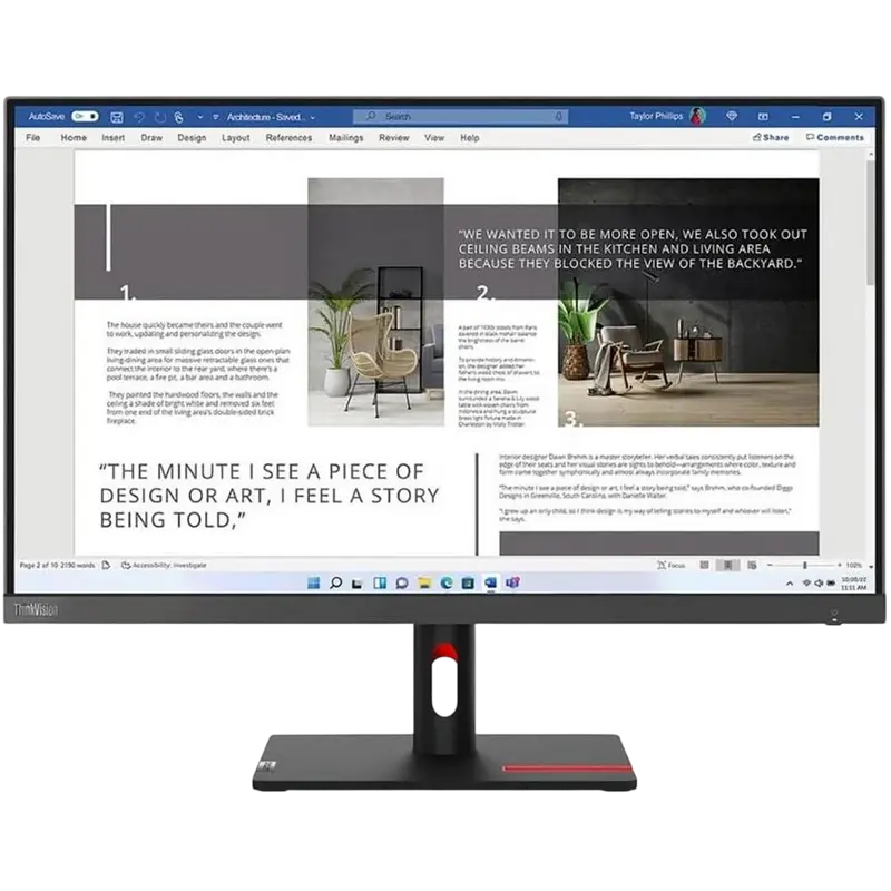 Lenovo ThinkVision S27i-30 27 inch 1920x1080 IPS 100Hz Black