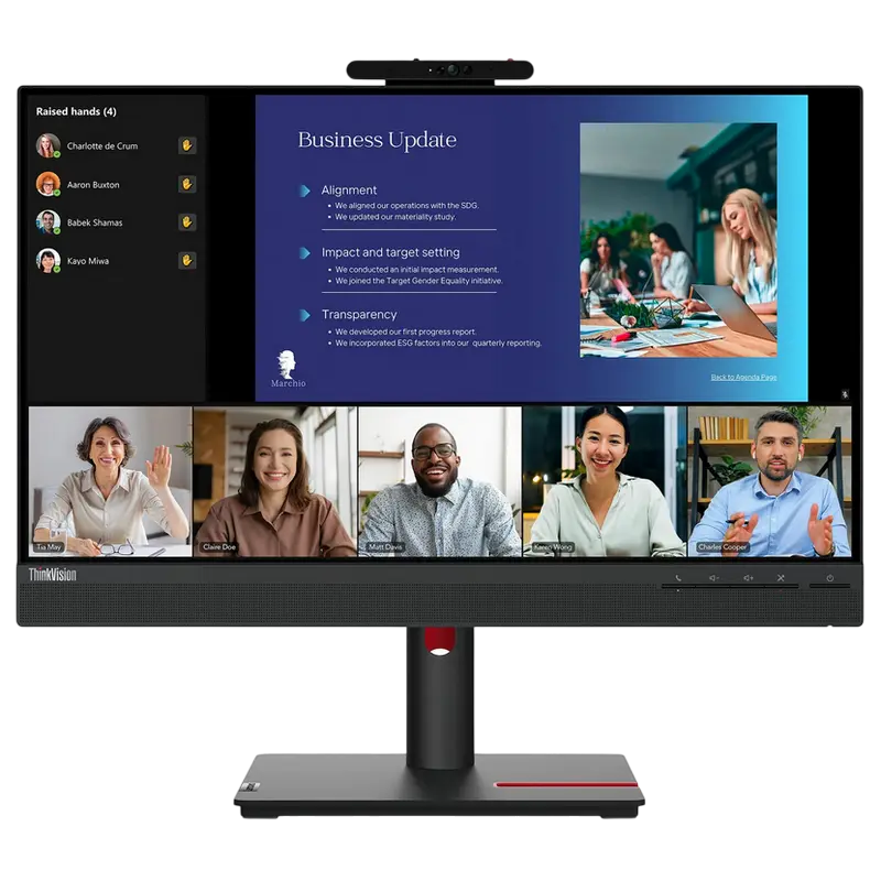 Lenovo ThinkVision T24v-30 23.8 inch 1920x1080 IPS 75Hz Black