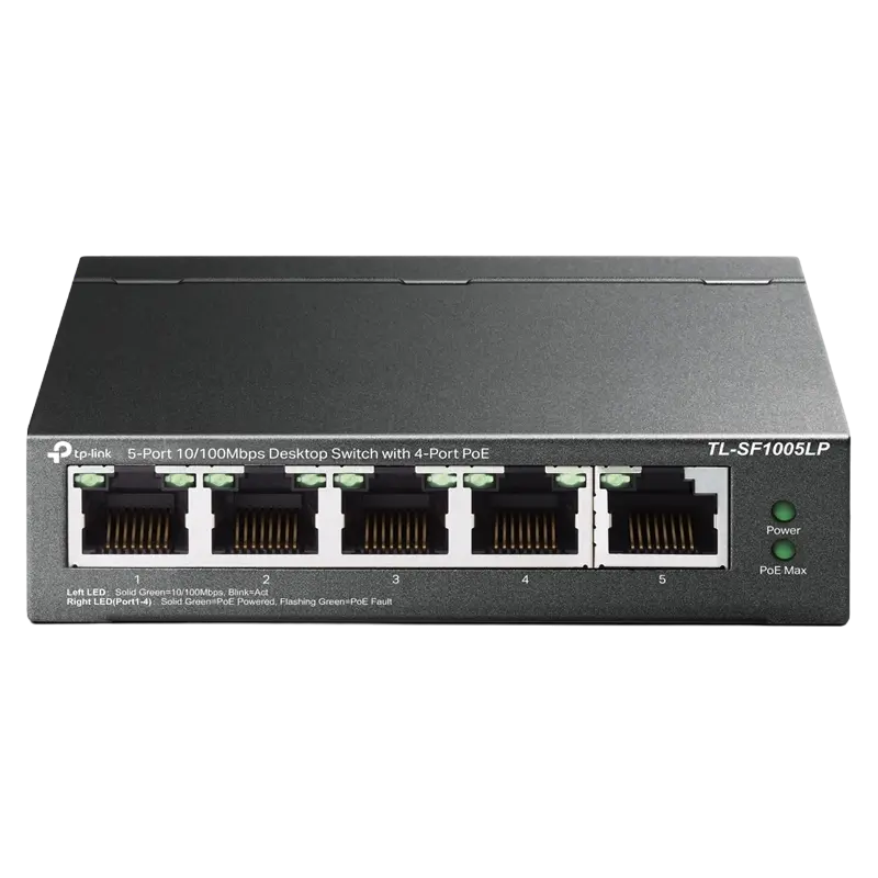TP-LINK TL-SF1005LP PoE 41W 5 porturi