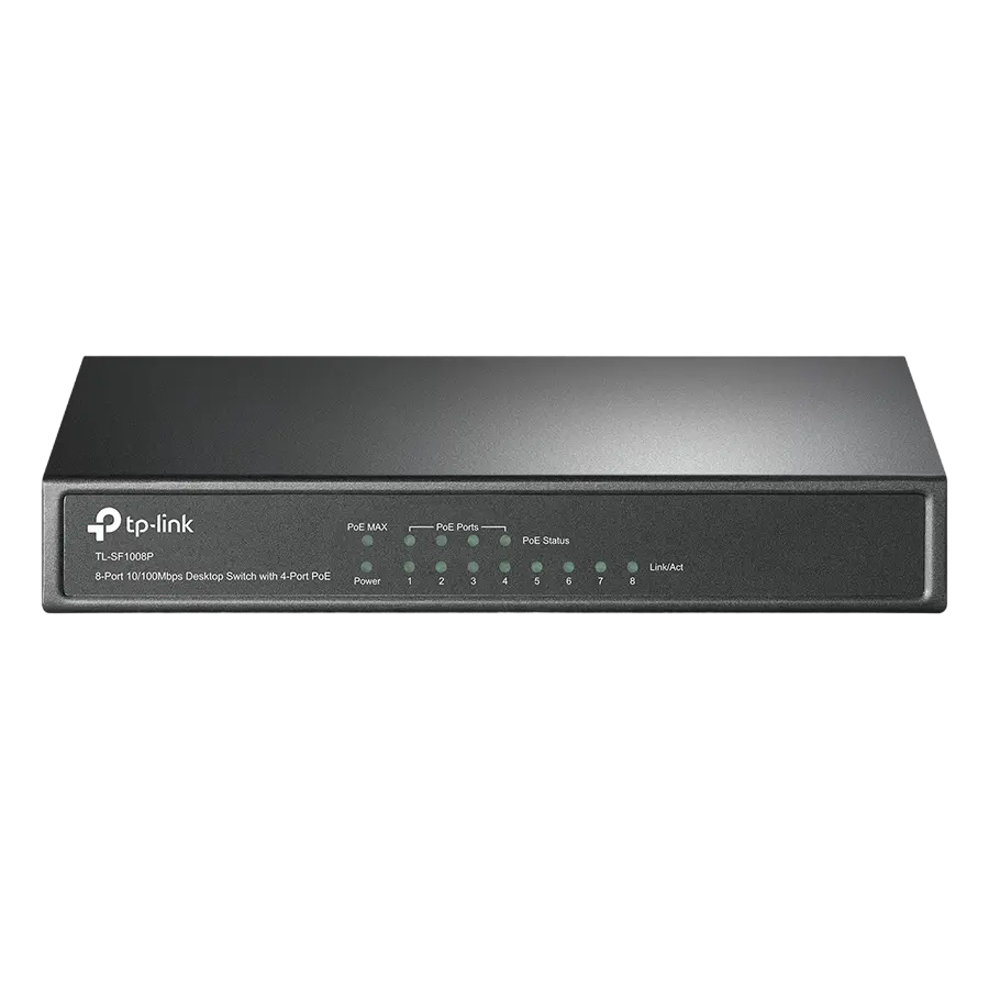 Switch PoE TP-LINK TL-SF1008P, 8 porturi, 66W