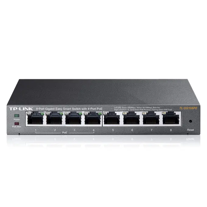 TP-LINK TL-SG108PE PoE 64W 8 porturi