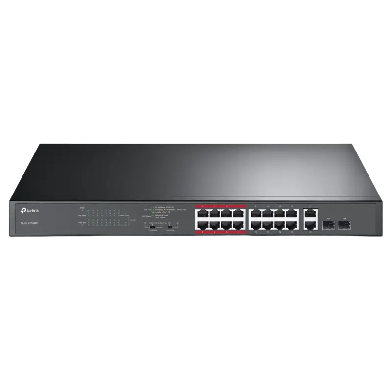 TP-LINK TL-SL1218MP PoE 250W 16 porturi