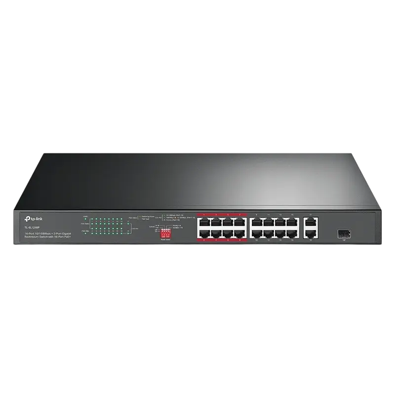 TP-LINK TL-SL1218P PoE 150W 16 porturi
