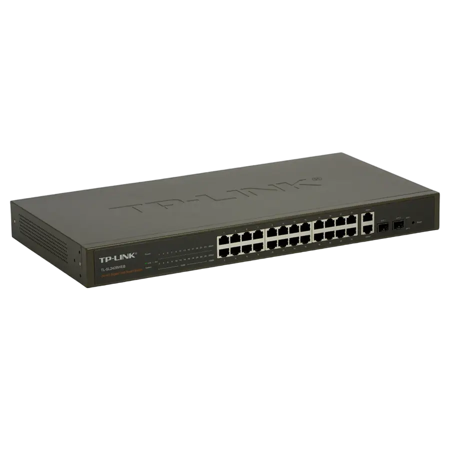 TP-LINK TL-SL2428WEB 100Mbps 1000Mbps 24 porturi