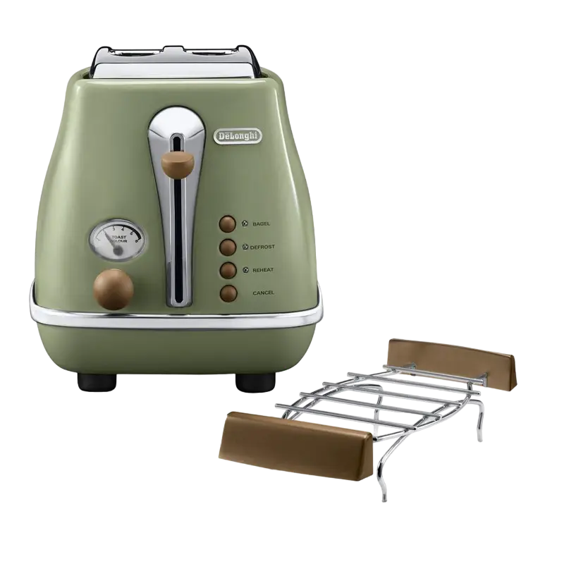 Prăjitor de pâine DeLonghi CTOV 2103.GR Icona Vintage verde