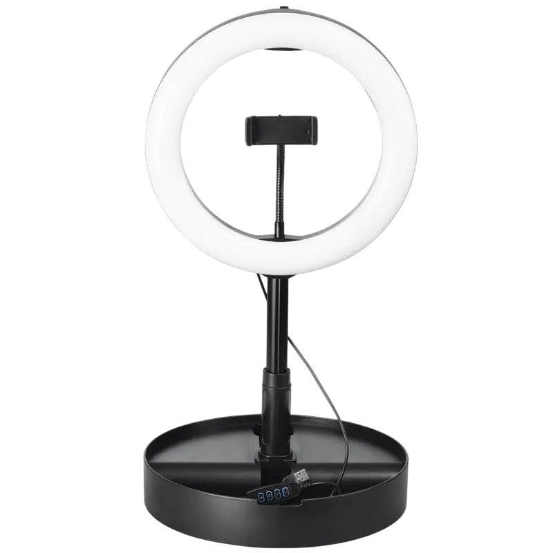 Tripod cu Lampa Circulara Hama SpotLight Smart 102 II (4658) Black