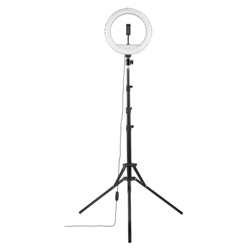 Trepied cu lampă circulară Hama SpotLight Steady120 III negru
