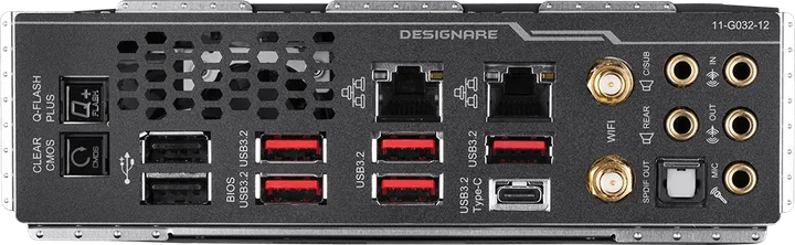 Gigabyte TRX40 Designare Socket TRX4 (TRX40 DESIGNARE), vedere laterală