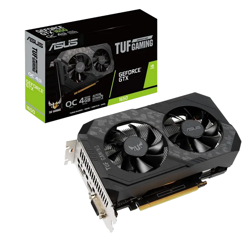 ASUS GTX1650 D6 4GB GDDR6 TUF Gaming OC -P (TUF-GTX1650-O4GD6-P-GAMING)