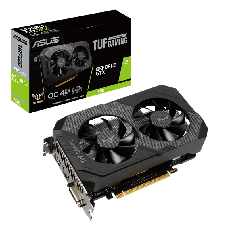 ASUS GTX1650 D6 4GB GDDR6 TUF Gaming OC (TUF-GTX1650-O4GD6-GAMING)