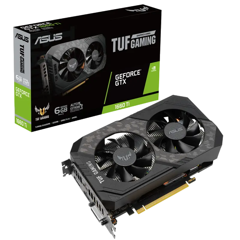 ASUS GTX1660Ti 6GB GDDR6 TUF Gaming EVO (TUF-GTX1660TI-6G-EVO-GAMING)