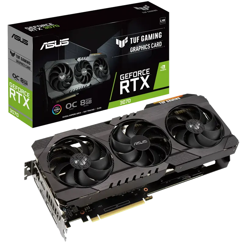 ASUS RTX3070 8GB GDDR6 TUF Gaming OC (TUF-RTX3070-O8G-V2-GAMING)