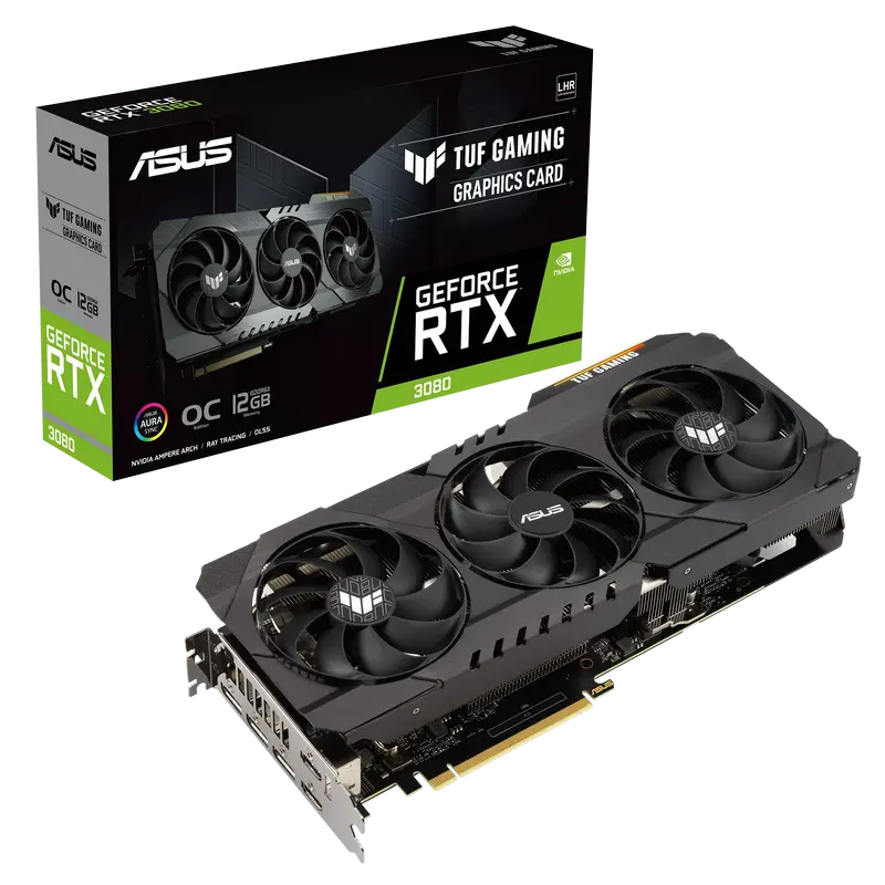ASUS RTX3080 12GB GDDR6X TUF Gaming OC (TUF-RTX3080-O12G-GAMING)