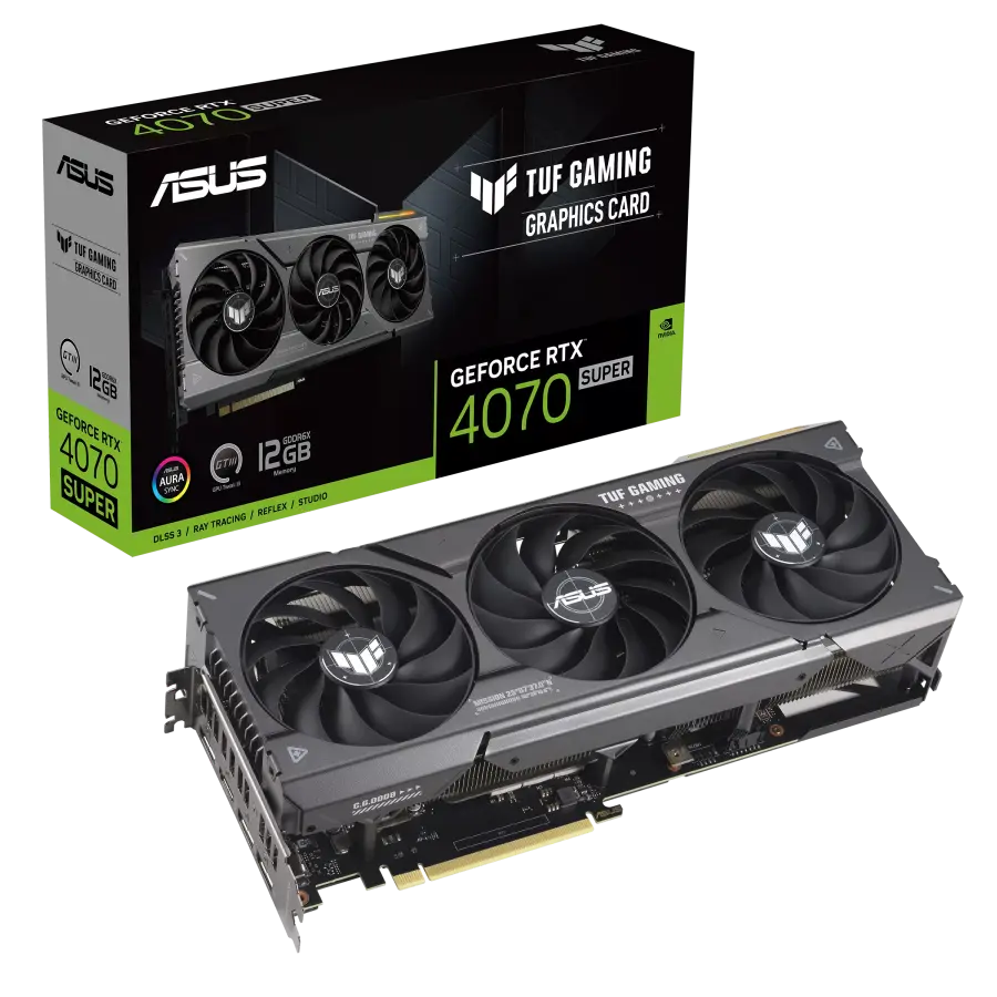 ASUS RTX4070 Super 12GB GDDR6X TUF Gaming (TUF-RTX4070S-O12G-GAMING)