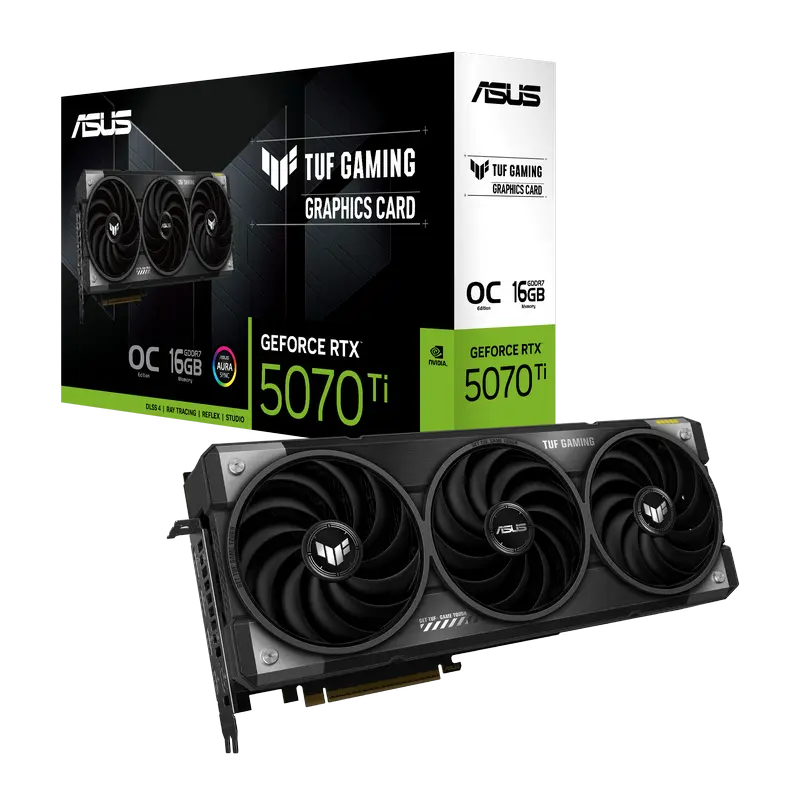 ASUS RTX5070Ti 16GB GDDR7 TUF Gaming (TUF-RTX5070TI-O16G-GAMING)