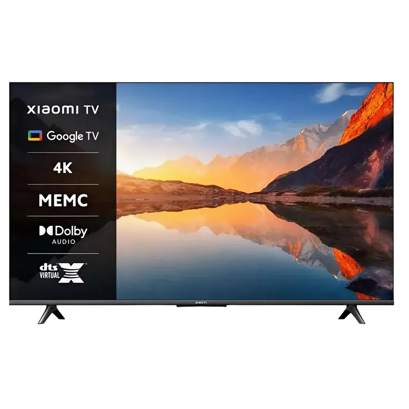 50" LED SMART TV Xiaomi A 2025, 4K HDR, 3840x2160, Android TV, Black