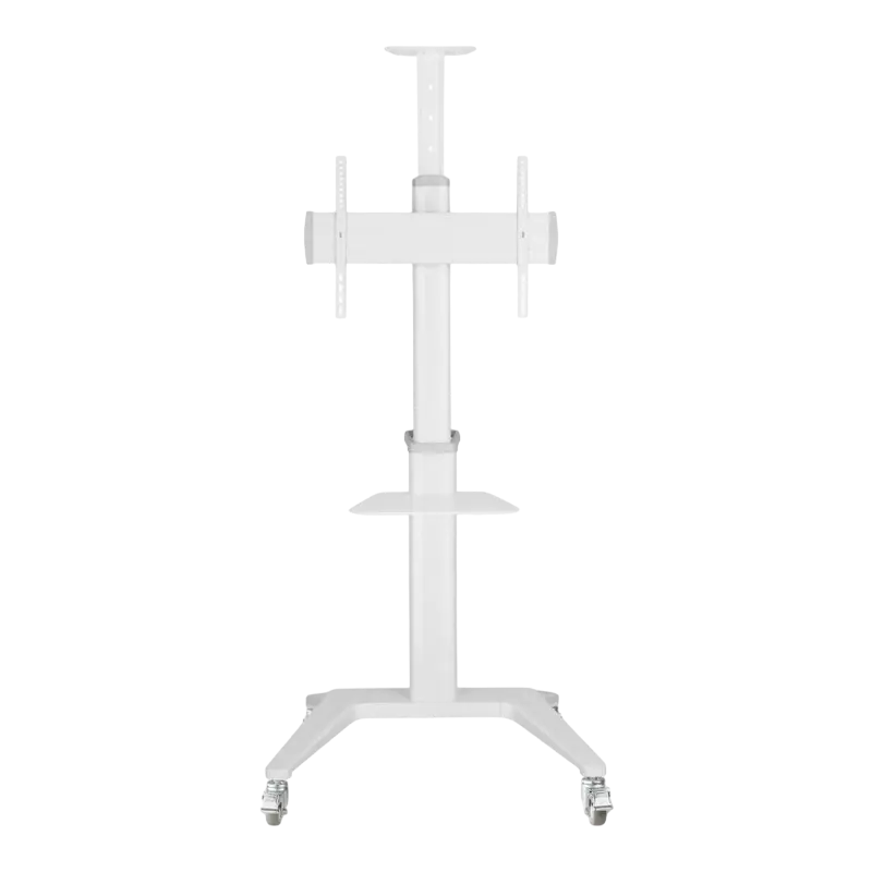TV Mount Stand Gembird TVS-70T-02-W, 37-70"; White, VESA; max 70kg, Aluminum TV floor stand with cas