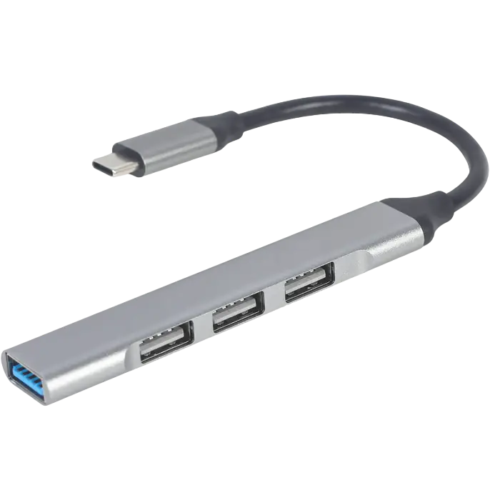 Type-C 3.1 USB Hub, 4-port Output: 3 x USB2.0; 1 x USB3.0, Gembird "UHB-CM-U3P1U2P3-02"
