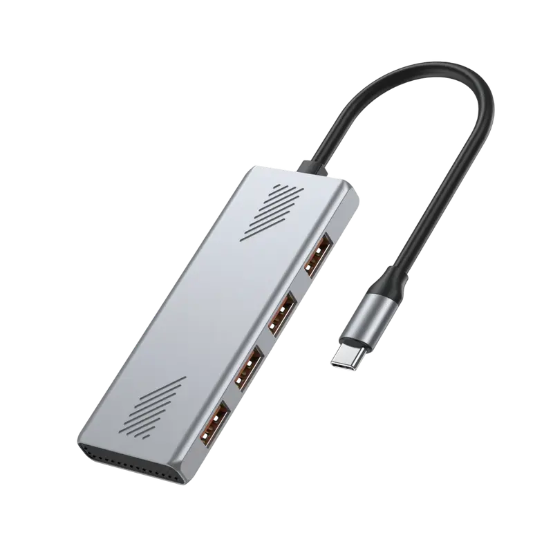 Type-C 3.1 USB Hub, 4-port Output: 4 x USB2.0, Gembird "UHB-CM-U310-A4-01"