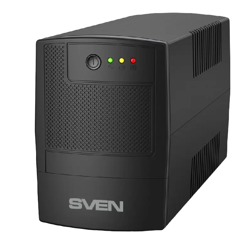 UPS SVEN UP-B800, 800VA/390W, Line Interactive, AVR, LED, 3*IEC(C13) sockets