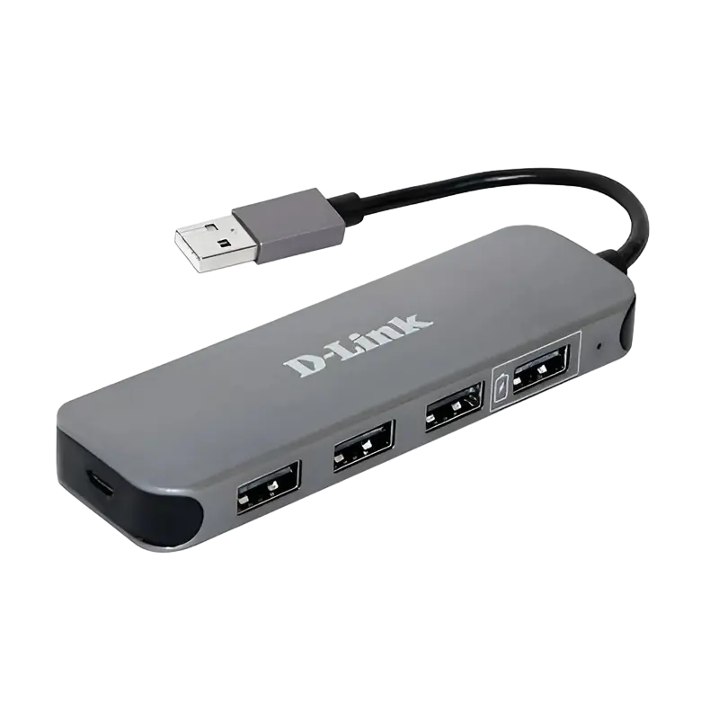 USB 2.0 Hub 4-port D-link "DUB-H4/E1A"