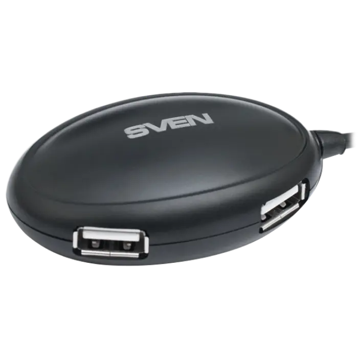 USB 2.0 Hub 4-port SVEN "HB-401", Black