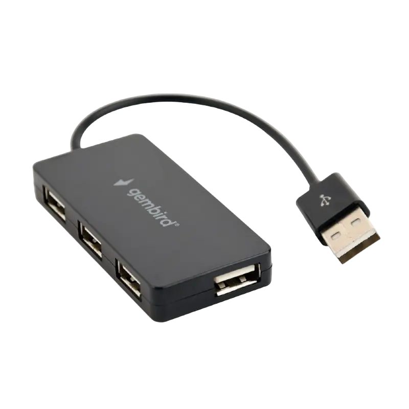 USB 2.0 Hub 4-port Gembird "UHB-U2P4-04", Black