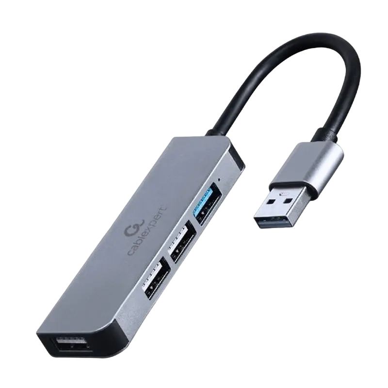USB 3.0 Hub 4-port: 3*USB2.0/1*USB3.1, Gembird "UHB-CM-U3P1U2P3-01", Silver