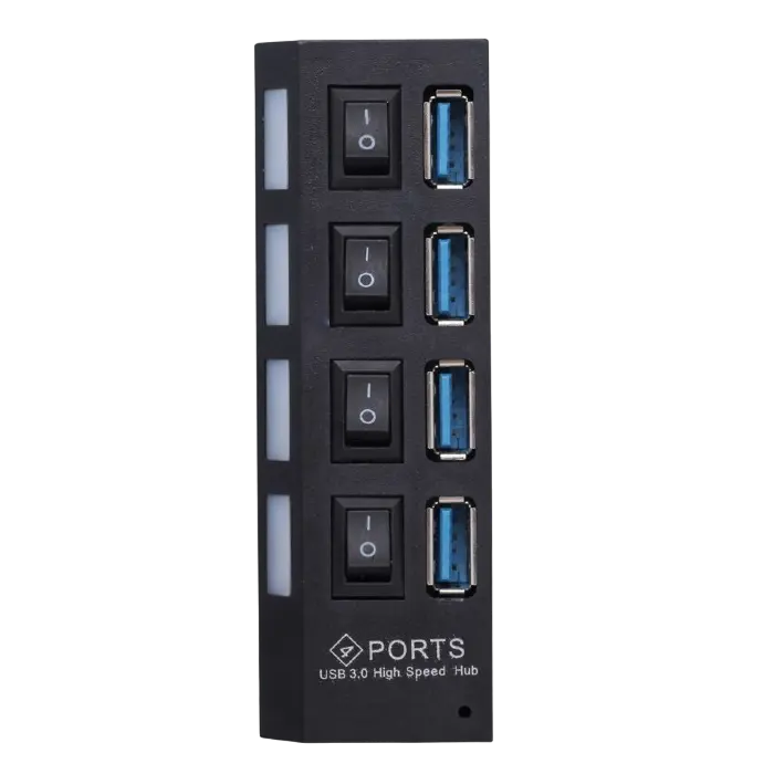 USB 3.0 Hub 4-port Gembird "UHB-U3P4-22", Black