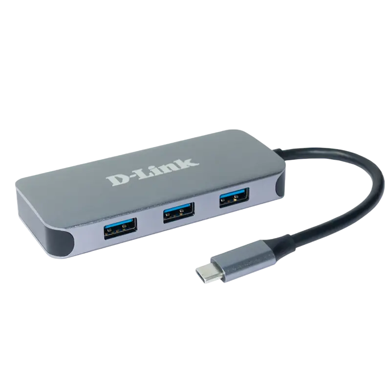 D-Link USB 3.0 TYPE C 6-in-1 Mini Docking Station "DUB-2335/A1A", HDMI, Gbit Ethernet, 3xUSB3.0, PD