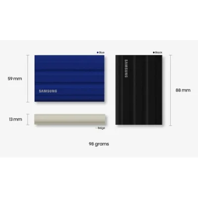 Samsung USB 3.2 4TB T7 Shield (MU-PE4T0S/EU), vedere laterală