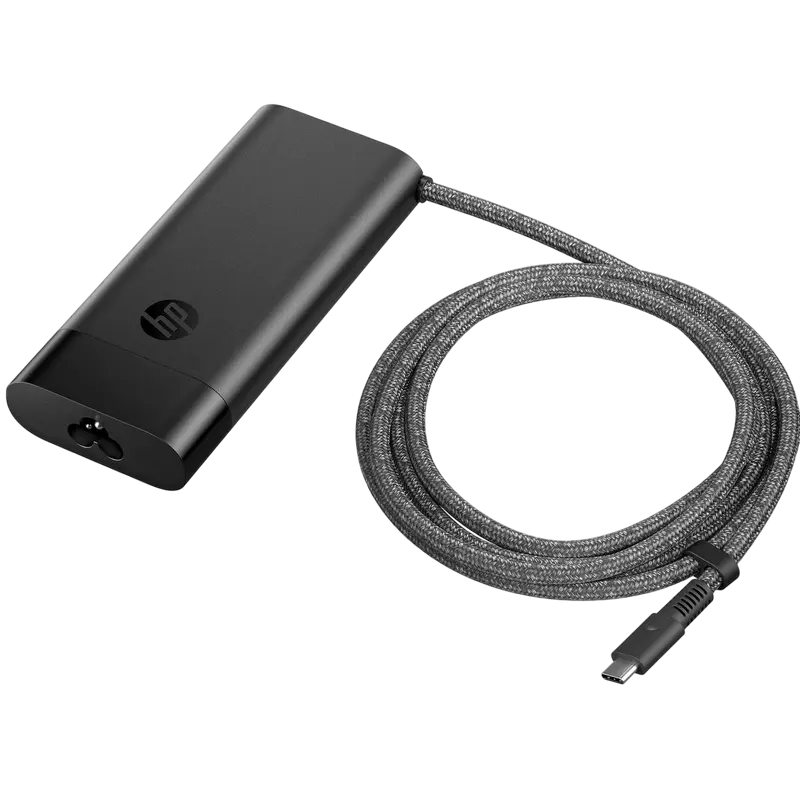 HP USB-C 110W Laptop Charger EURO, additional USB-A port,1 m (power cable); 1.8 m (non-detachable US