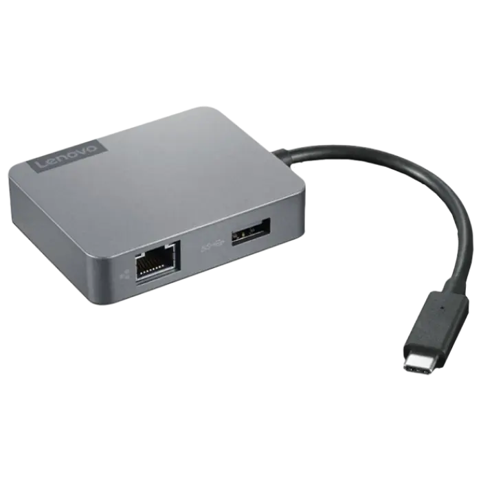 Lenovo USB-C Travel Hub Gen2, 1 x USB 3.1, 1 x HDMI, 1 x VGA, 1 x RJ45