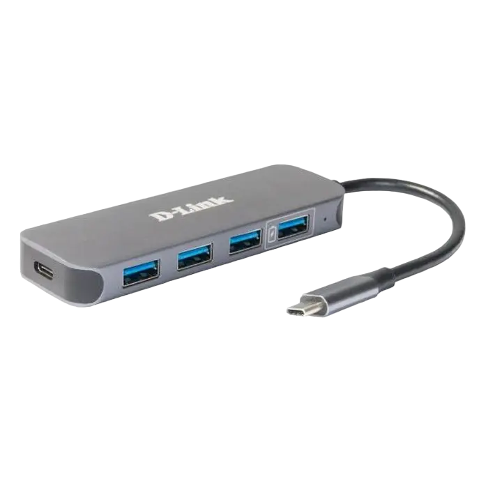 USB Type-C Hub 4-port D-Link "DUB-2340/A1A" (3xUSB3.0, 1xUSB3.0/PD, 1xUSB Type-C/PD 3.0)