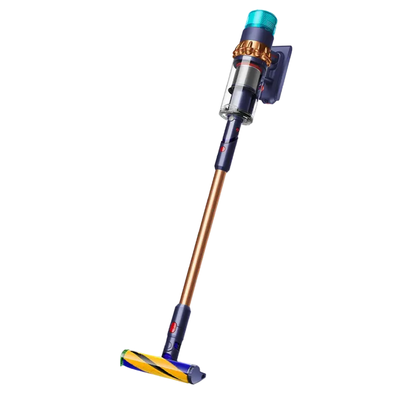 Aspirator vertical Dyson Gen5 Detect Absolute Midnight Blue Copper, fara fir, 70 min, vedere posterioară