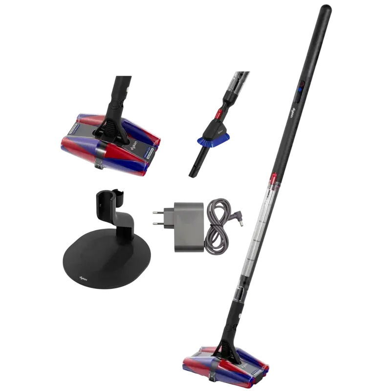 Aspirator vertical Dyson PencilVac Fluffycones, fara fir, ultrasubtire, 30 min, vedere laterală