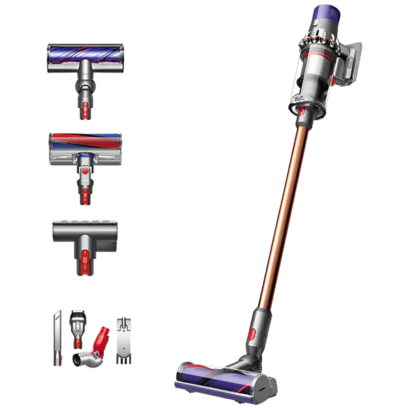 Aspirator vertical Dyson V10 Absolute Plus, fara fir, HEPA, 60 min, vedere laterală