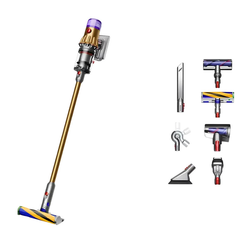 Aspirator vertical Dyson V12 Detect Slim Absolute Gold cu laser