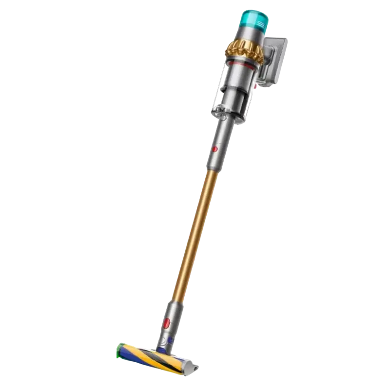 Aspirator vertical Dyson V15 Detect Absolute Gold 2023, fara fir, HEPA, 60 min