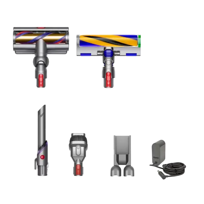 Aspirator vertical Dyson V15 Detect Absolute Gold 2023, fara fir, HEPA, 60 min, detaliu interfață