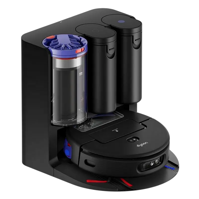 Aspirator robot Dyson Negru cu spalare si Wi-Fi (586183-01), ambalaj