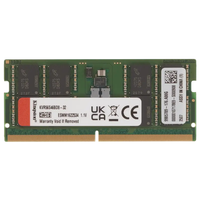 Kingston ValueRAM 32GB DDR5 5600MHz CL46 Black
